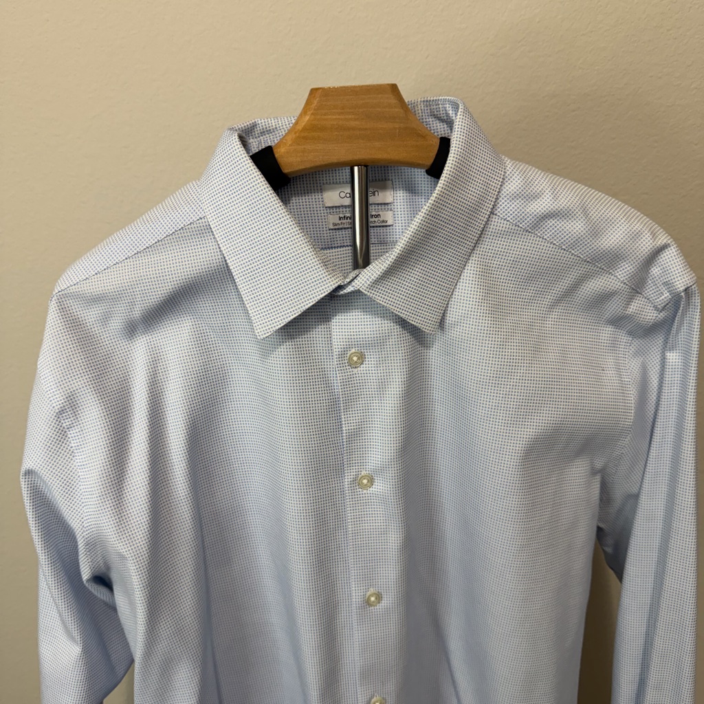 Calvin Klein Men's Sky Blue Dress Shirt M3